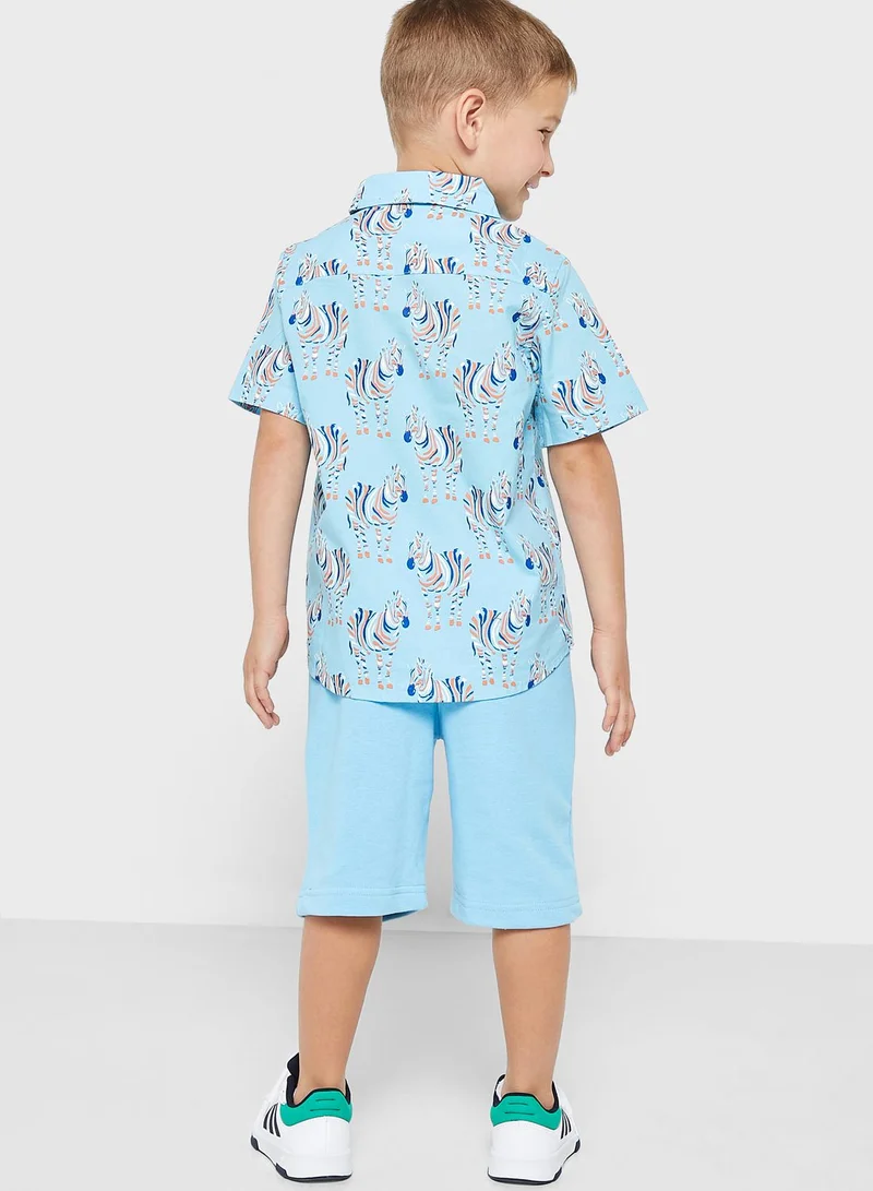 Pinata Printed Shirt & Shorts Set