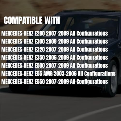 WEISIGAO Fog Lights for Mercedes Benz E280 E300 E320 E350 E500 E550 E55 AMG All Configurations, W211 / S211, 2006-2009, Fog Lamps Replacement, 1 Pair, Clear Lens - Image 2
