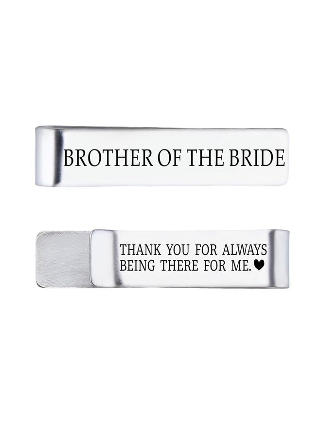 yaozeio Brother of The Bride Gifts for Brother Wedding Day Gift for Brother Wedding Tie Clip Gifts for Big Brother Birthday Gifts for Brother Wedding Gift for Brothers Brother Gifts from Sister - Image 1