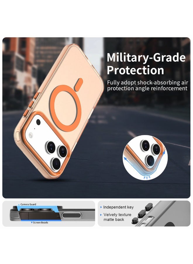 Tm Iphone 17 Pro Max Case | Ultra Shield MagSafe Anti-Drop Slim Matte Protective Cover - Orange - Image 4