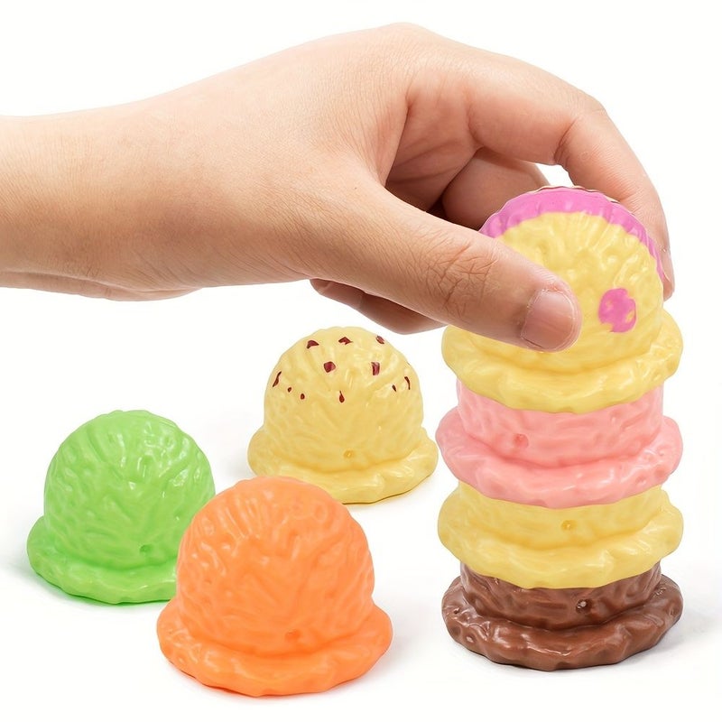Ice Cream Folding Puzzle Game Toy 1 Bag Parent Child Interactive Hand Eye Coordination Activity With Folding Mechanism Color Coding For Home Parties Portable Desktop Challenge - Image 4