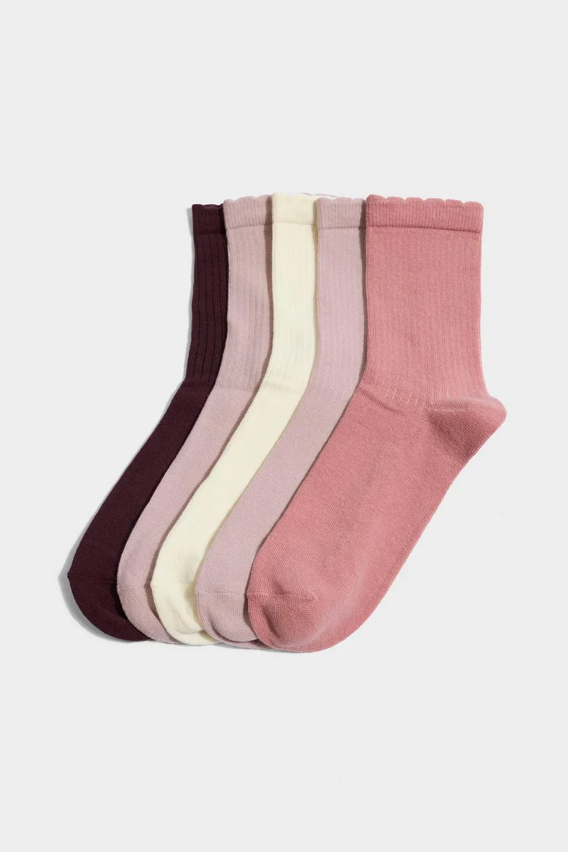ديفاكتو Woman 5 Piece Cotton Long Socks