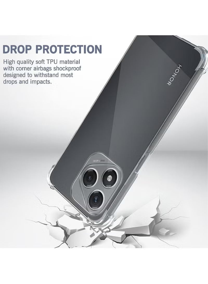 غطاء حماية شفاف مقاوم للصدمات لهاتف Honor 400 Lite - شفاف للغاية، متين، وفتحات دقيقة - حماية من الخدوش والغبار والبقع - غطاء خلفي من السيليكون الشفاف لهاتف Honor 400 Lite - Image 3
