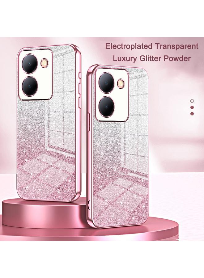 إيروريكس جراب لهاتف vivo Y50 / Y30، جراب هاتف مطلي بالكهرباء بمسحوق لامع متدرج - Image 2