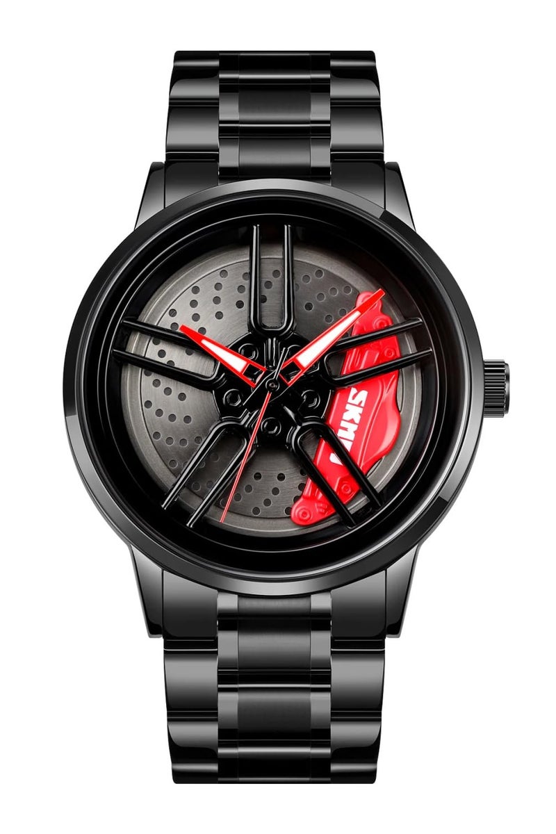 سكمي ساعة الرجال عجلات جديدة تتداول الموضة الإبداعية تشي يوهوي دوري المروحين الفراشة مزدوجة السرعة هدية ساعة المعصم - 1990 - Image 1