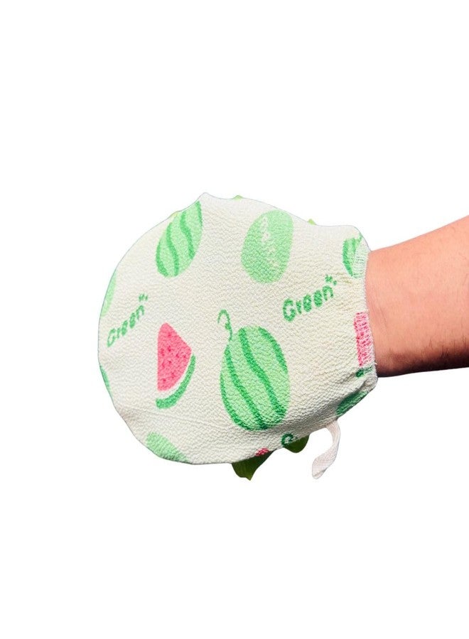 ECO SHINE Double Purpose Bath Loofah, Bamboo Plant Based Eco Friendly Loofah, Anti- microbial, Anti Odour, Germ Free & Water Saving, Small Size Gentle Exfoliating Shower Scrubber Wash & Reuse - Green - Image 2