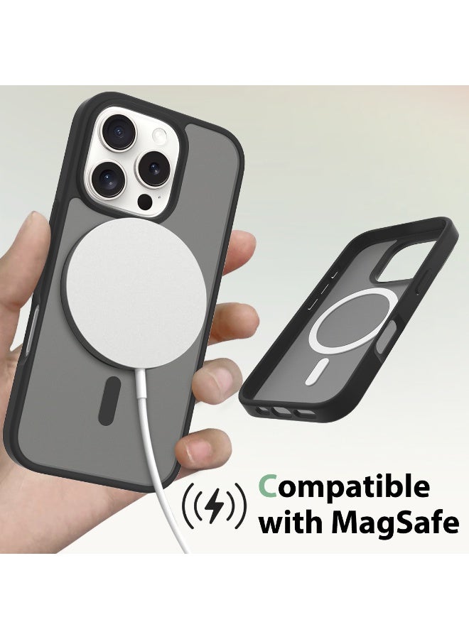 NIBEMINENT Silicone Magnetic Absorption Simple Protection Case With Magsafe For iPhone 14,Black - Image 2