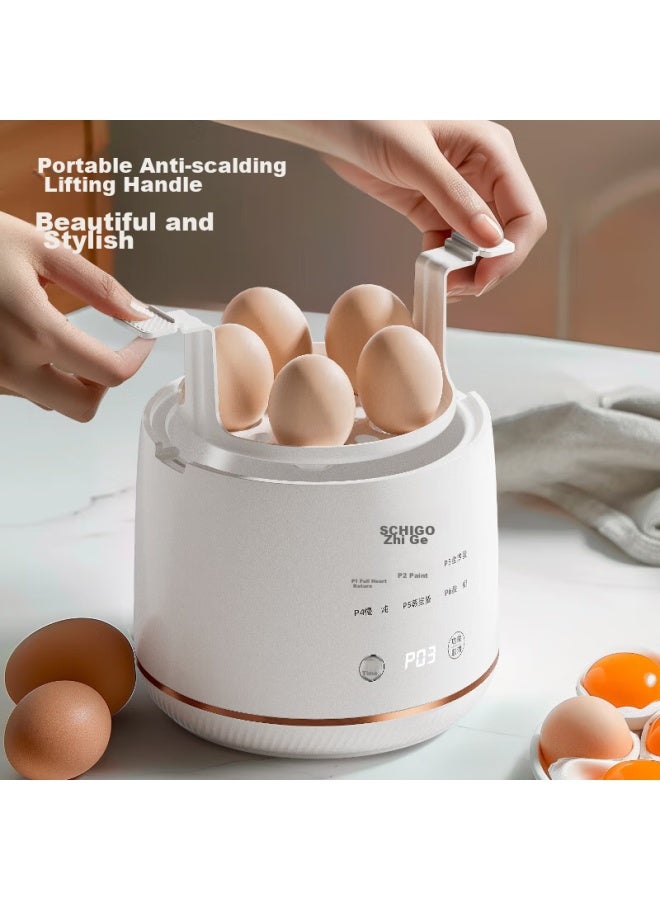 Chigo Egg Cooker, Steamer, Hot Spring Egg, Smart Timer, Auto Shut-off, 304 Stainless Steel, Anti-dry Burning, All-in Egg Steaming And Cooking Machine Yek-zd02 - Image 5