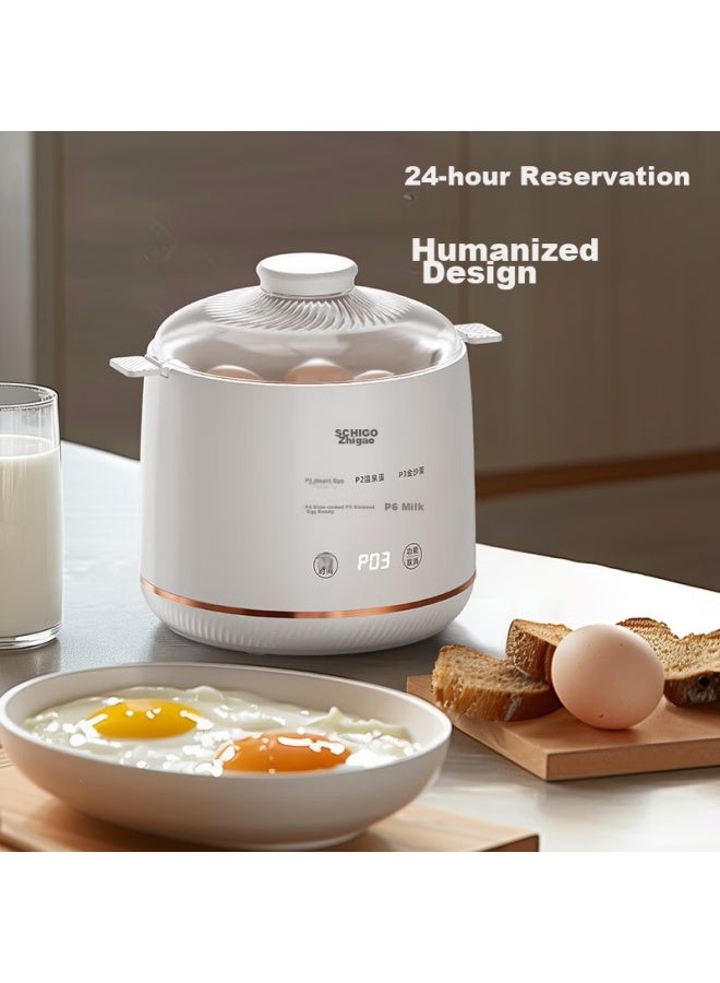 Chigo Egg Cooker, Steamer, Hot Spring Egg, Smart Timer, Auto Shut-off, 304 Stainless Steel, Anti-dry Burning, All-in Egg Steaming And Cooking Machine Yek-zd02 - Image 4