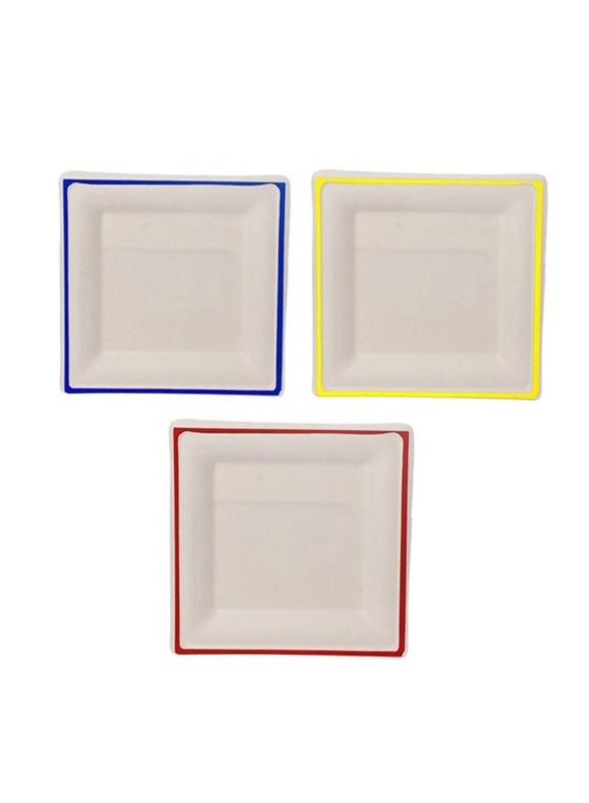 Disposable Plate Square Taarey - 8inch 10pcs