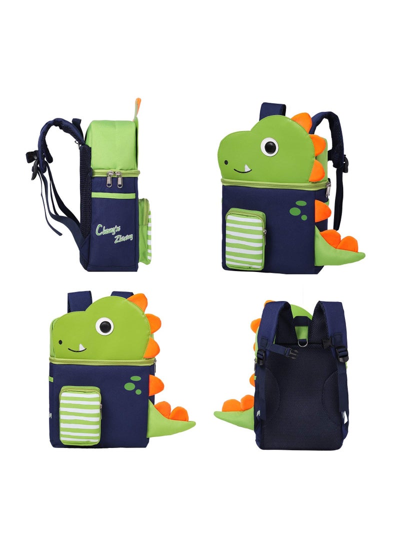 SYOSI - Dinosaur Toddler School Backpack, Toddler Backpack with Shoulder and Chest Straps, 3D Comic Elementary Student Schoolbag Waterproof Lightweight Kids Spiderman Bookbags for Boys Girls - Image 1