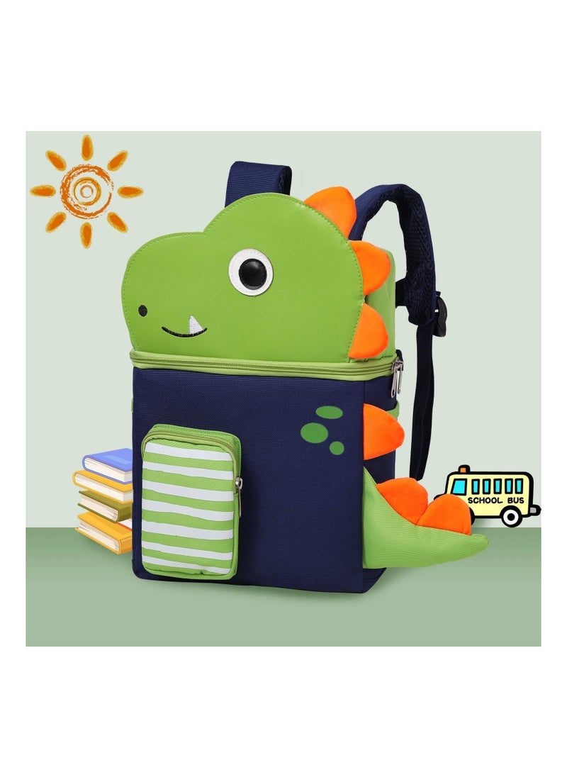 SYOSI - Dinosaur Toddler School Backpack, Toddler Backpack with Shoulder and Chest Straps, 3D Comic Elementary Student Schoolbag Waterproof Lightweight Kids Spiderman Bookbags for Boys Girls - Image 1