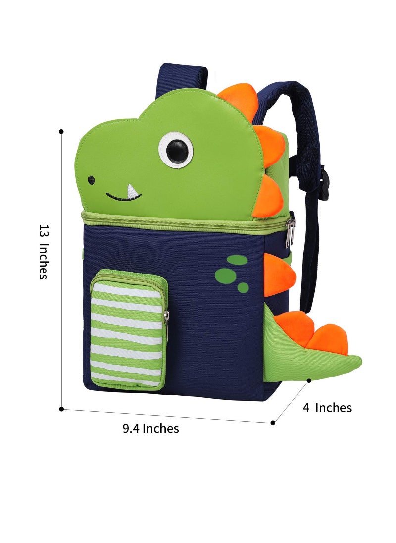 SYOSI - Dinosaur Toddler School Backpack, Toddler Backpack with Shoulder and Chest Straps, 3D Comic Elementary Student Schoolbag Waterproof Lightweight Kids Spiderman Bookbags for Boys Girls - Image 1