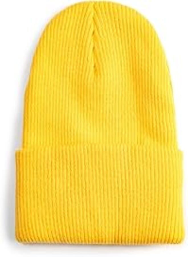 KOTON Girl's Ribbed-Knitted Basic Beanie