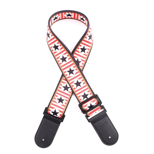 JSHshield Guitar Strap, Adjustable Guitar Shoulder Strap For Bass, Electric & Acoustic Guitar - Image 1