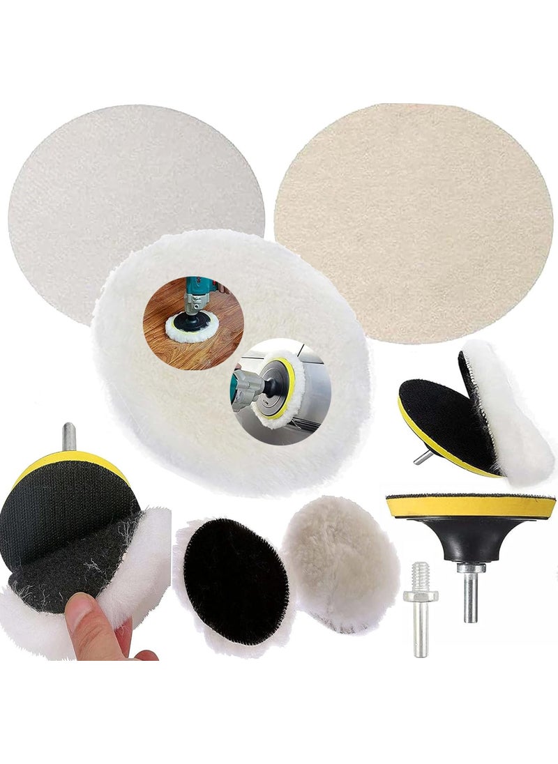 DIY Crafts - Diy Crafts 10810 7640 Leather & Vinyl Kit With 3" Buffing Pad Polishing Wheel, Drill Adapter, Hand Gloves, Scraper, Sanding Paper and Tape, Multicolor - Image 1