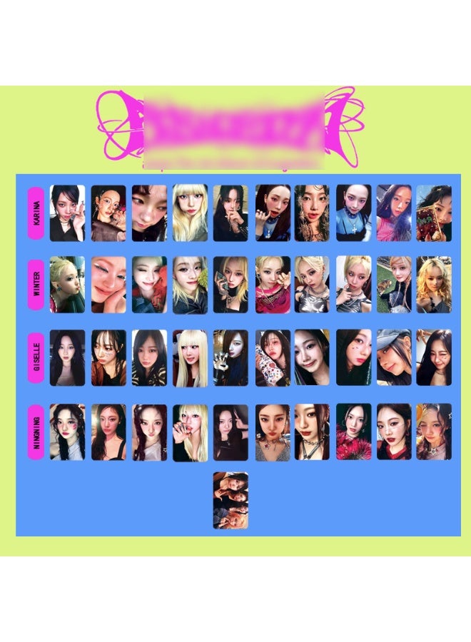 NIBEMINENT 10 Pcs Kpop AESPA - NINGNING ARMAGEDDON Lomo Cards Card For Fans Collection Gifts - Image 2