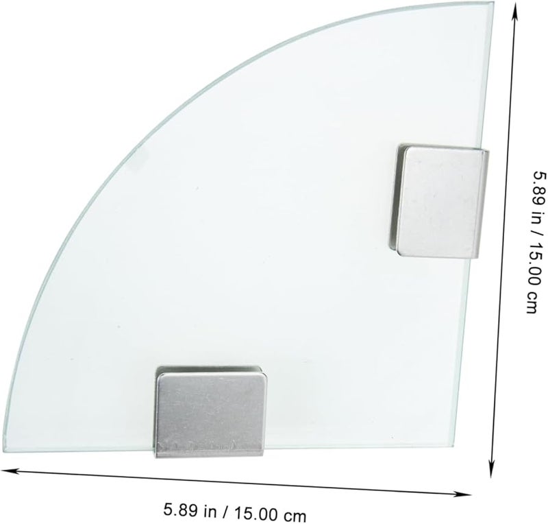 Elegant Glass Tripod Shower Organizer Hanging Rack For Bathroom Vanity Storage - Image 4