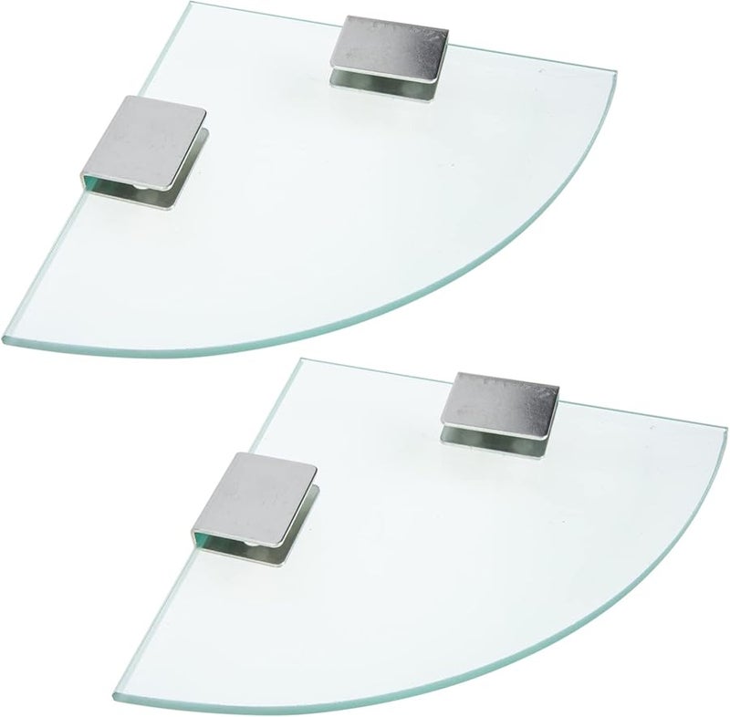 Elegant Glass Tripod Shower Organizer Hanging Rack For Bathroom Vanity Storage - Image 2