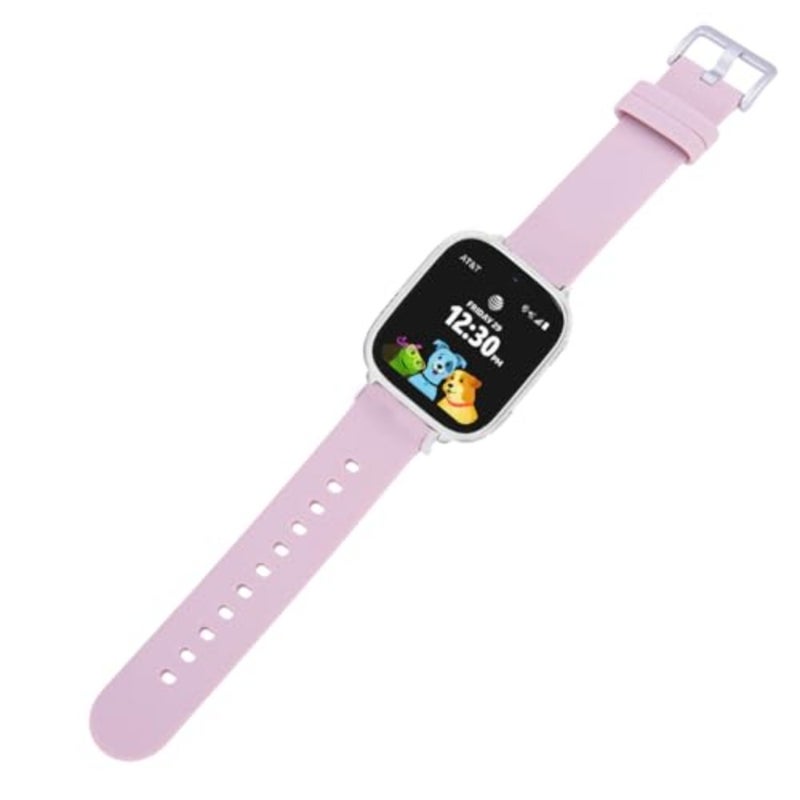 For ATandT amiGO Jr. Watch 2 Smart Watch Bands, Replacement Band Adjustable Soft Silicone Colorful Pattern Wristband Straps Compatible with ATandT amiGO Jr. Watch 2 Pink - Image 1
