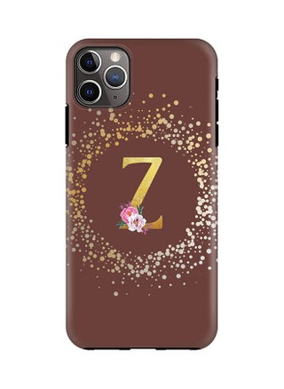 Monogram Tough Series for Apple iPhone 11 Pro Max Custom Initials Floral Pattern Tough Pro Dual Layer hybrid PC inner TPU protection Alphabet- Z (Brown) - pzsku/ZE5111E9C6712184E5E7DZ/45/_/1666428249/5a938272-2905-4bd4-b7d4-2306b83a1cba