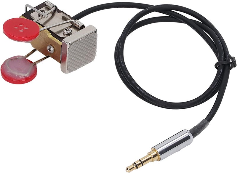 Mini CW Key Automatic Morse Morse Code Keyer Shortwave Morse Telegraph Key Lambic Double Paddle Morse Code Key - Image 1