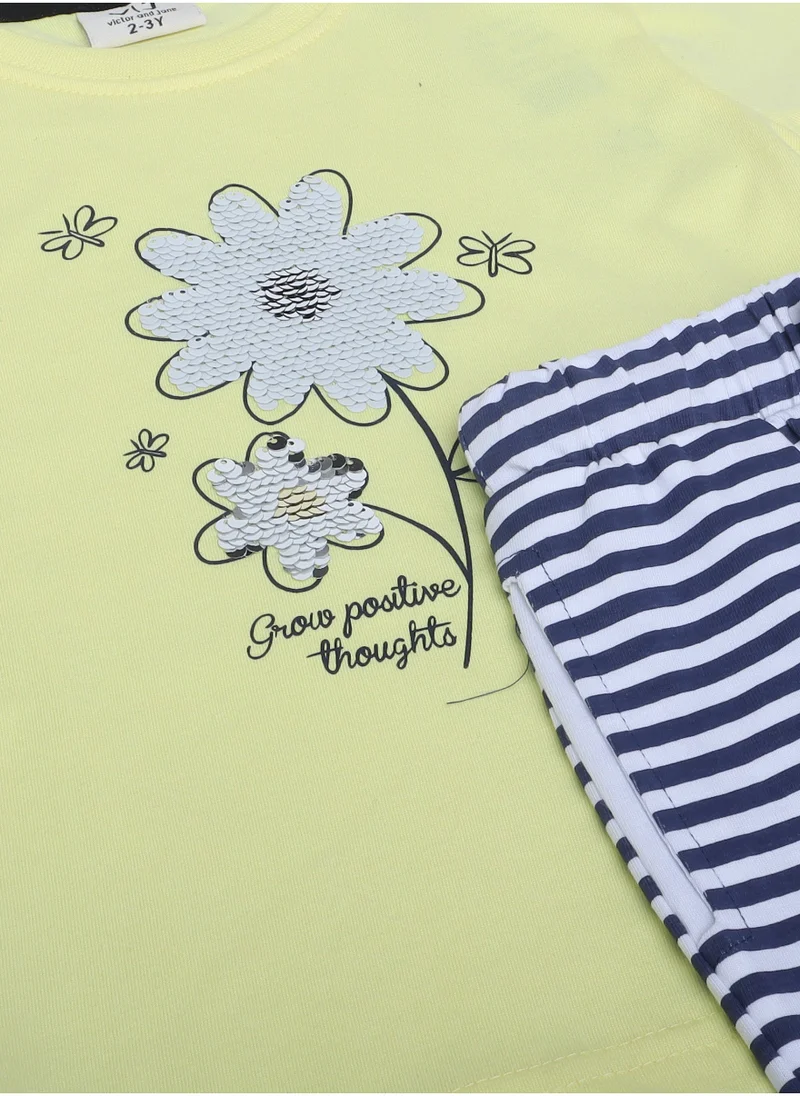 victor and jane Victor and Jane - Printed T-shirt and Pyjama Set