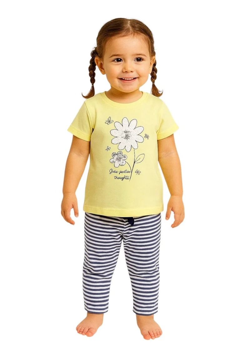 فكتور اند جين Victor and Jane - Printed T-shirt and Pyjama Set