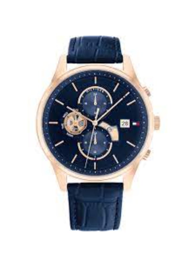 TOMMY HILFIGER Men's Blue Dial Analog Quartz Watch 44 mm -  1710503 