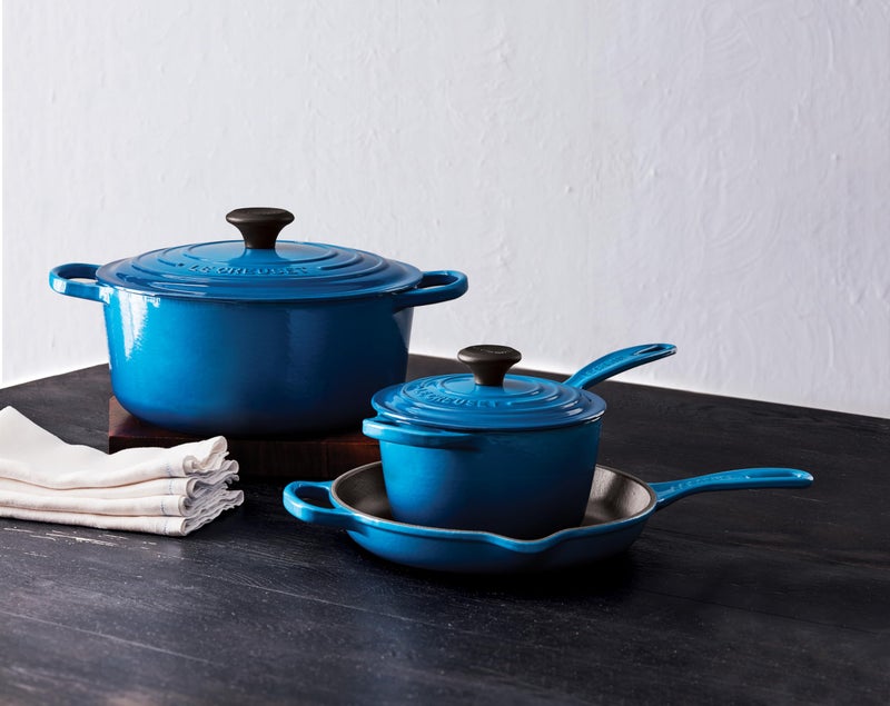 Le Creuset Le Creuset Enameled Cast Iron Signature Iron Handle Skillet, 10.25" (1-3/4 qt.), Marseille  - Image 2