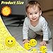 Oleitodh 96 Pack Smile Face Stress Balls Bulk 2 Inch Funny Face Stress Relief Balls Yellow Mini Squeeze Balls Foam Smile Face Toys for Finger Exercise School Prizes Party Bag Fillers - Image 4