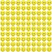 Oleitodh 96 Pack Smile Face Stress Balls Bulk 2 Inch Funny Face Stress Relief Balls Yellow Mini Squeeze Balls Foam Smile Face Toys for Finger Exercise School Prizes Party Bag Fillers - Image 2