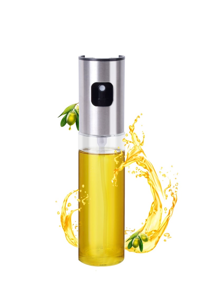 Stainless Steel Oil Spray Bottle for Cooking Air Fryer Vinegar Sprayer 100ML  - Image 1