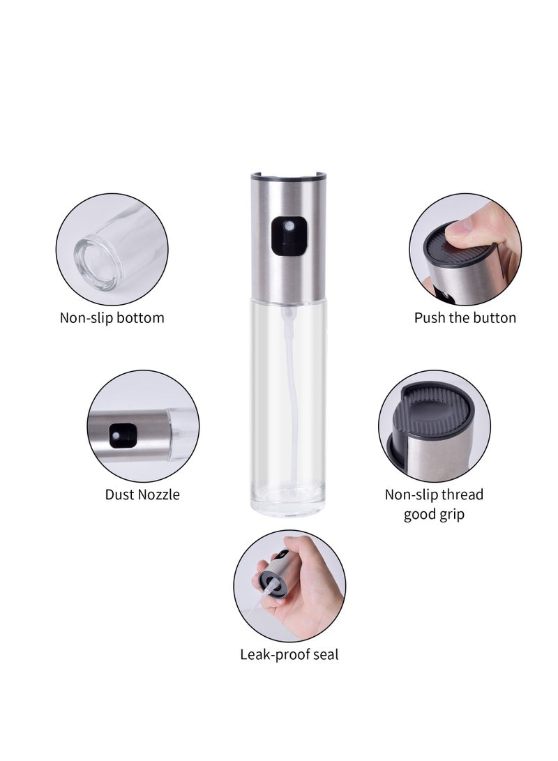 Stainless Steel Oil Spray Bottle for Cooking Air Fryer Vinegar Sprayer 100ML  - Image 3