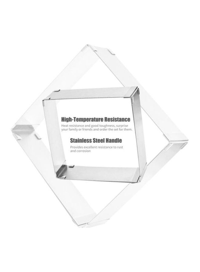 Stainless Steel Adjustable Cake Ring Silver 28centimeter - Image 3