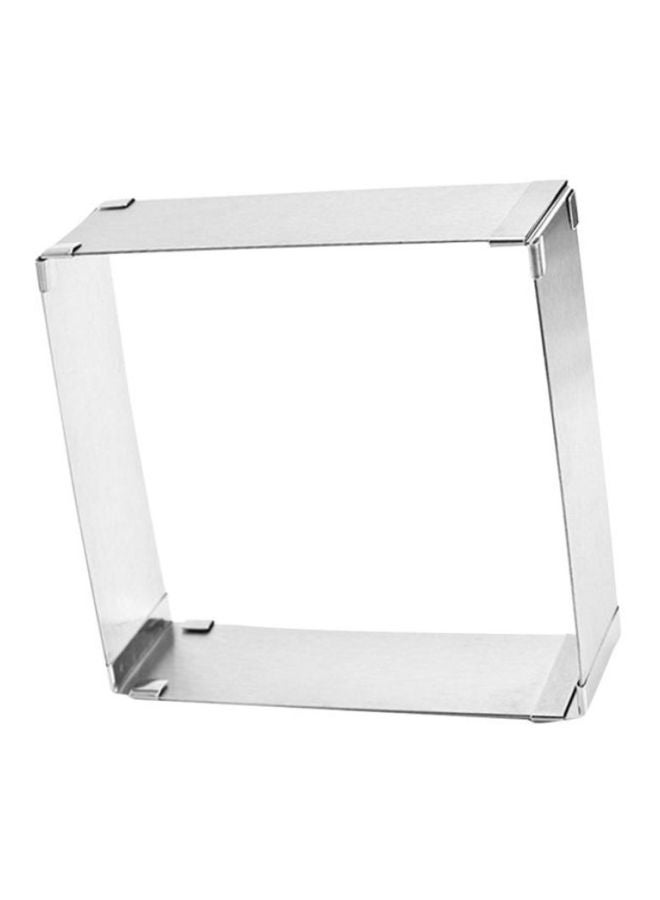 Stainless Steel Adjustable Cake Ring Silver 28centimeter - Image 1