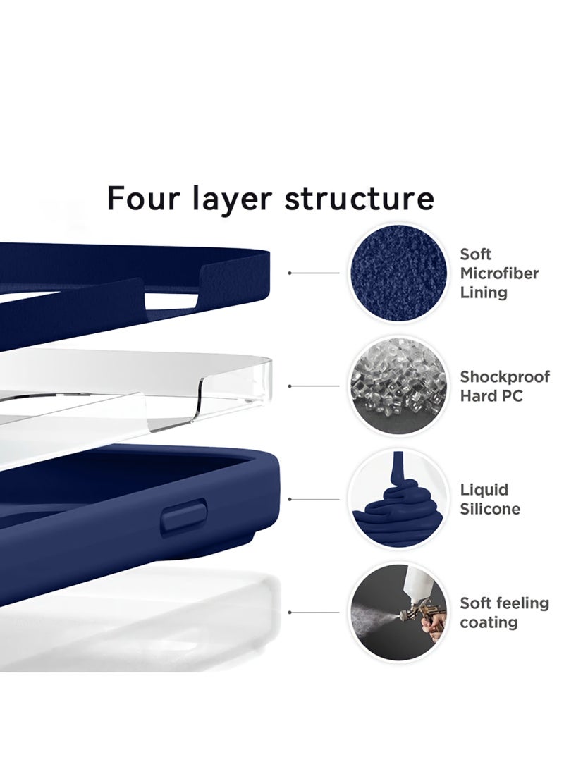 Mida iPhone 15 Pro Silicone Case Cover, full body protection case with a soft silky feel, shockproof cover with microfiber lining  - Image 4