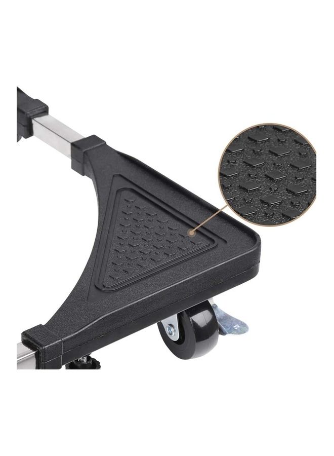 حامل للثلاجة والغسالة قابل للضبط باللون الأسود والفضي بمقاس 40.0 سم - Image 4