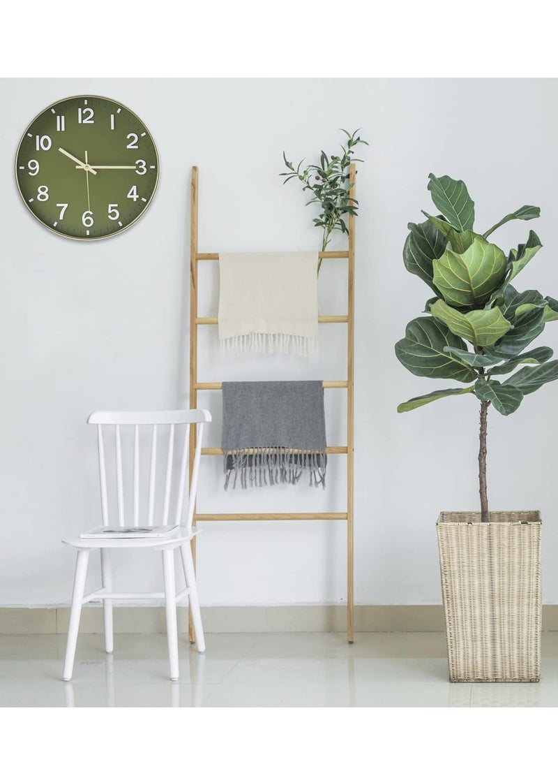 اسرلي وايت ساعة حائط بإطار بلاستيكي (أخضر) - Image 4