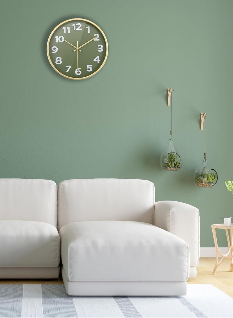 اسرلي وايت ساعة حائط بإطار بلاستيكي (أخضر) - Image 5