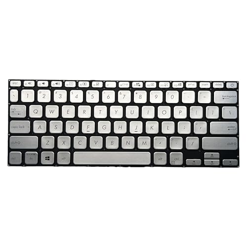 YIJIATech Replacement Keyboard with Screwdriver US Layout for ASUS VivoBook 14 Keyboard X409 X409FA X409JA Y4200F V4200J Laptop Keyboard (Silvery) - Image 2