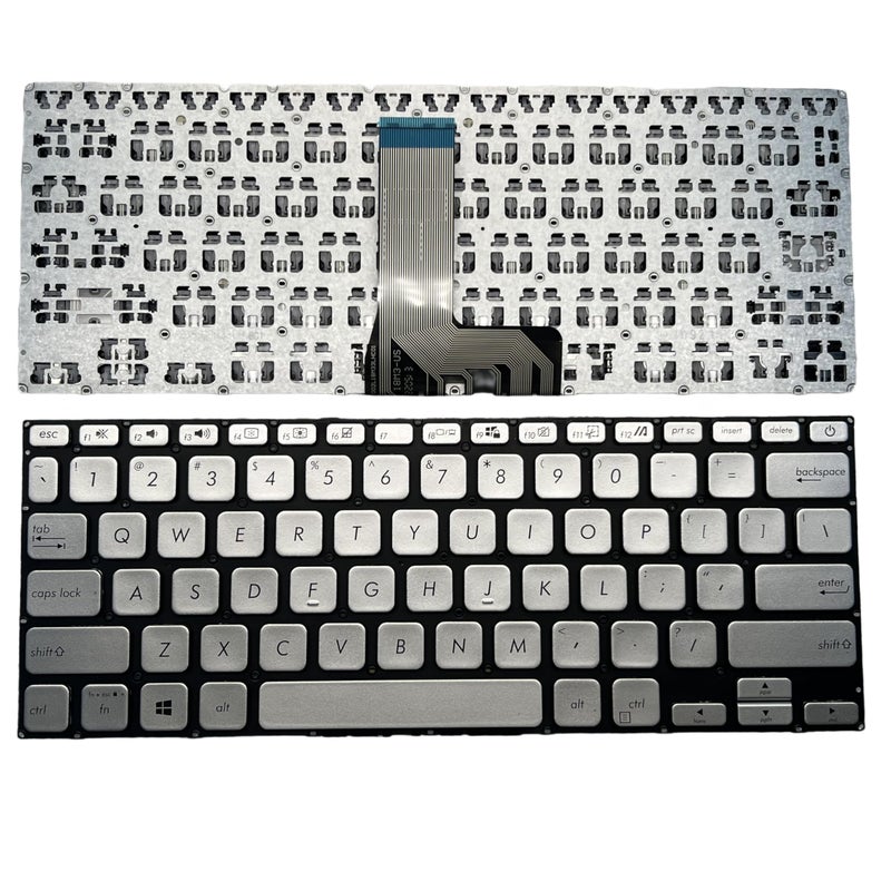 YIJIATech Replacement Keyboard with Screwdriver US Layout for ASUS VivoBook 14 Keyboard X409 X409FA X409JA Y4200F V4200J Laptop Keyboard (Silvery) - Image 4