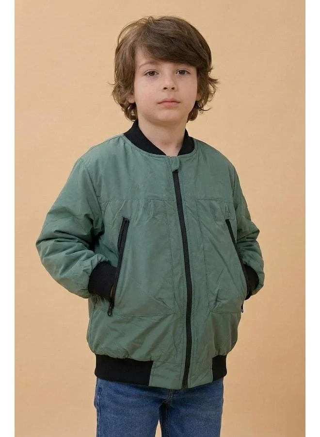 Perendi Emblem Boys' Bomber Jacket