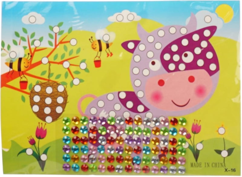 Hape Diamond Painting Cow Shape For Girls 18 * 13 CM - Multi Color