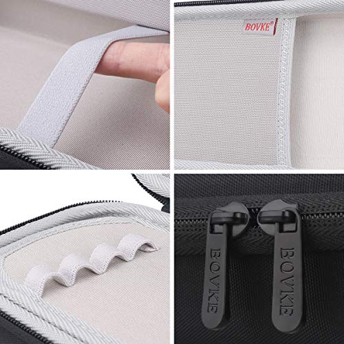 BOVKE Hard Stethoscope Case for 3M Littmann Classic III, Lightweight II S.E, Cardiology IV Diagnostic, MDF Acoustica Deluxe Stethoscopes - Extra Room for Taylor Percussion Hammer and Penlights, Black - Image 4