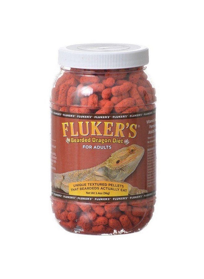 فلكرز طعام Fluker's Bearded Dragon، للتنين الملتحي البالغ، نظام غذائي حبيبي غني بالبروتين والدهون والفيتامينات والمعادن، 3.4 أونصة - Image 2