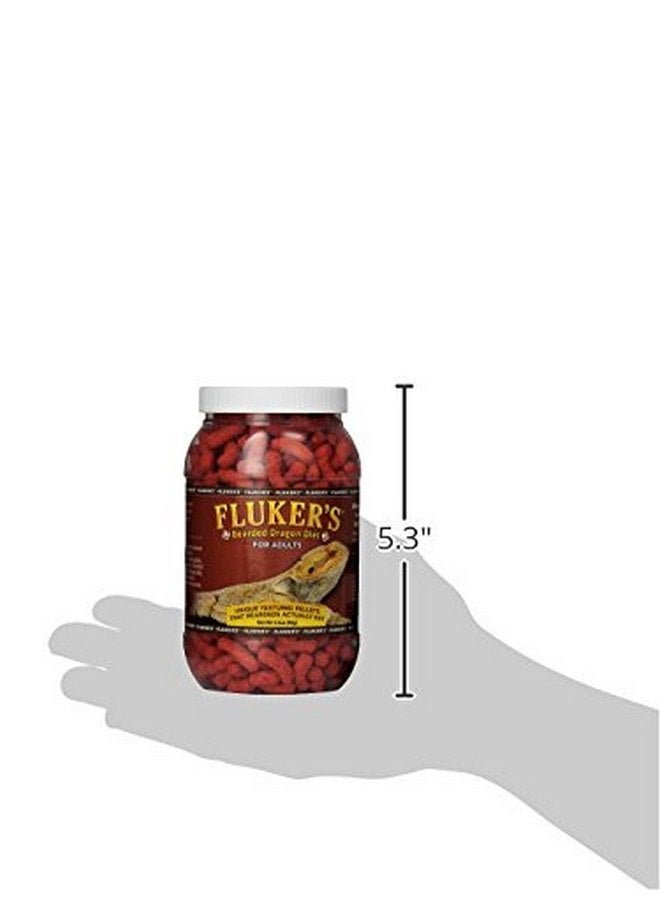فلكرز طعام Fluker's Bearded Dragon، للتنين الملتحي البالغ، نظام غذائي حبيبي غني بالبروتين والدهون والفيتامينات والمعادن، 3.4 أونصة - Image 3