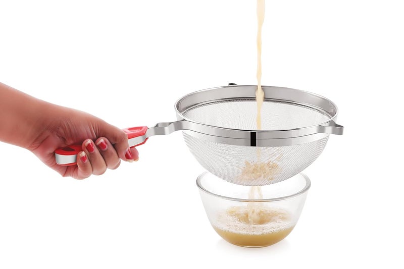 Tosaa Stainless Steel Juice Strainer Stainless Steel Soup & Juice Strainer- Big Tea STRAINERS(8) 34L x 20.5W x 7H Cm - Image 1