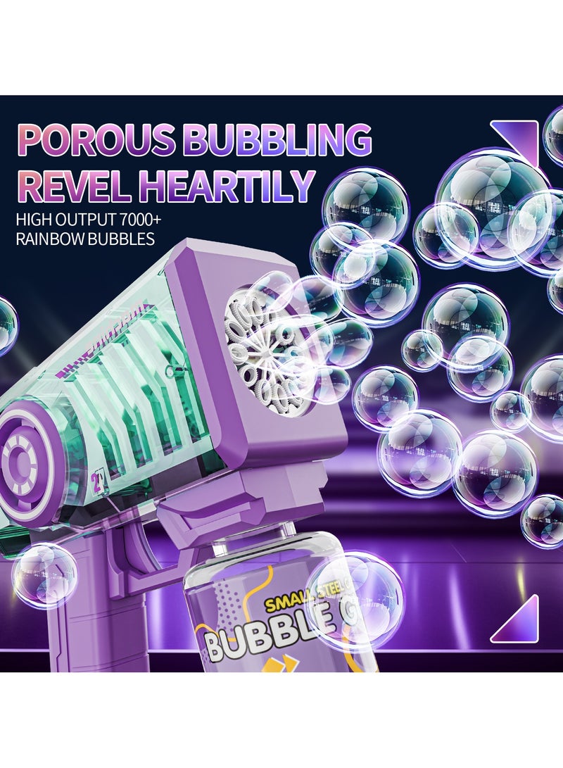 FLYHSO Transparently Bubble Gun with Handle Bubble Machine Bubble Blower for Kids Wedding Pets Parties Outdoor kids toys Automatic Bubble Maker Blaster Summer Outside Toys Boy Girl Gift - Image 3