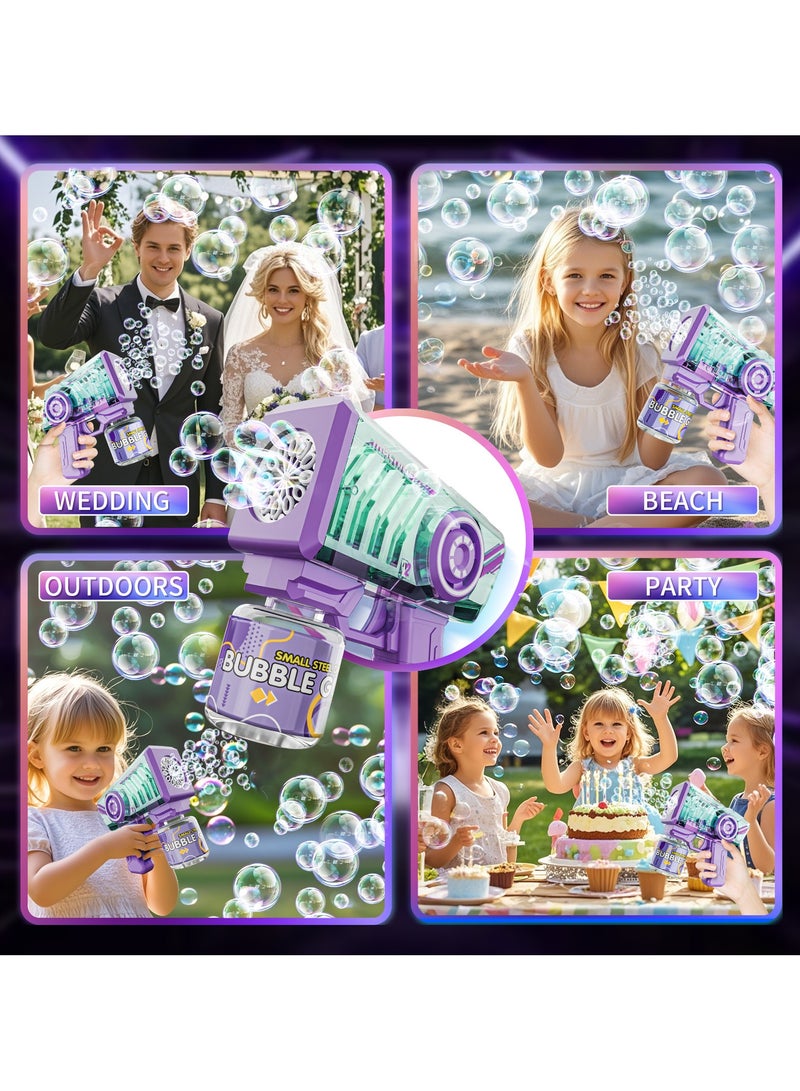 FLYHSO Transparently Bubble Gun with Handle Bubble Machine Bubble Blower for Kids Wedding Pets Parties Outdoor kids toys Automatic Bubble Maker Blaster Summer Outside Toys Boy Girl Gift - Image 5